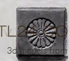 Розетки (ROSETTE_2285 -  | 3D model 3DSMAX / OBJ / STL) 3D модель для ЧПУ станка
